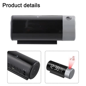 Compact Projection Clock with Temperature Sensor and Multiple Alarm Settings - Picture 1 of 12