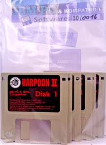 IBM PC -- HARPOON II (THREE-SIXTY PACIFIC - DISK) - Picture 1 of 3
