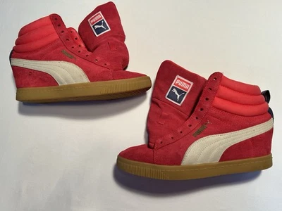 PUMA PC WEDGE BASIC SPO WOMEN'S SIZE US 8 GERANIUM ( 358452 - 02 ) 1.5 Inch Heel - Image 1 of 4