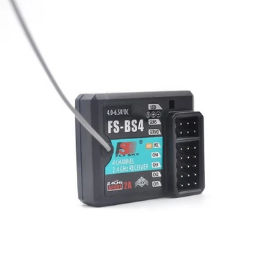 4CH FS-BS4 Receiver with Gyro Stabilization For Flysky FS-IT4S FS-GT5 AFHDS2A - Image 1 of 4