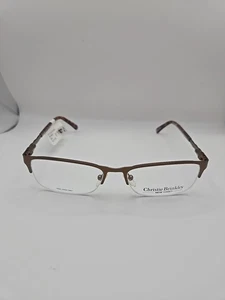 NEU Christie Brinkley C 312 BRN Braun Brille Brillengestell 52 16 135 Neu mit Etikett - Bild 1 von 5