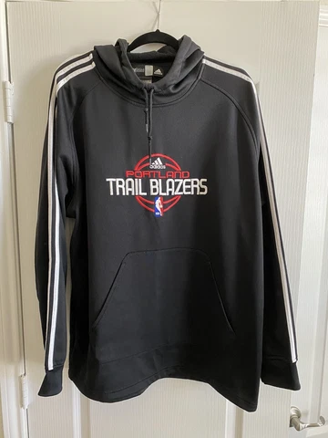 Portland Trailblazers Adidas Team Issued Hoody Sz Large Cover