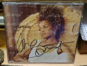π΅ Janet Jackson β Again CD Maxi Single mit Autogramm π΅ - Picture 1 of 6