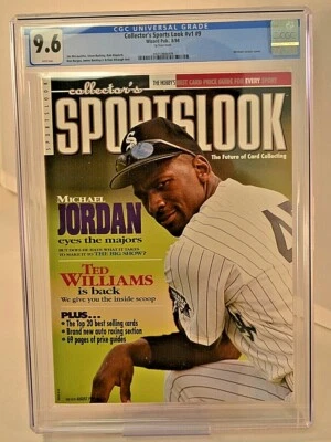 Collector's Sports Look #v1 #9 8/94 Wizard Pub. Michael Jordan Cover CGC 9.6 CL1 - Image 1 of 3