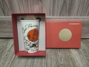 Starbucks San Francisco Ceramic Tumbler/Cup With Lid - Imagen 1 de 4