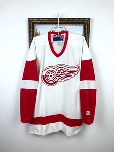 Camiseta De Colección CCM Detroit Red Wings NHL Hockey Canadá Blanca Para Hombres Rara Talla XL - Imagen 1 de 17