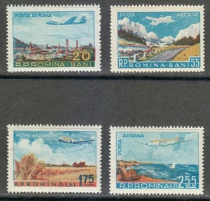 Rumänien 1956 postfrisch Mi 1626-1629 Sc C45-C48 Luftfahrt. Flugzeuge ** - Bild 1 von 2