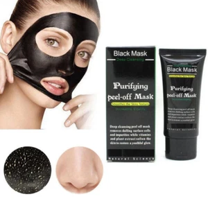 Maschera peel-off purificante nera pulizia viso rimozione punti neri maschera antracite - Foto 1 di 4