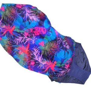 Tempt Me Two Piece High Neck Tankini Swimsuit Tummy Control Top, L (12-14) - Picture 1 of 9