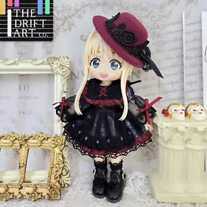 Kleidung - dunkler Queen-Stil Spitzenrock für 1:12 BJD OB Obitsu 11 Ymy Puppe Spielzeug - Bild 1 von 5