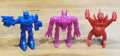 💥1980's VINTAGE ORGUSS GUNDAM LARAMI 3in Robots Transformers Hard Plastic lot💥 - Image 1 of 4