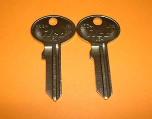 LOTE DE 2 DE ILCO WN1 1634 Llave Viento Buzón Bloqueo Llaves en blanco (2 LLAVES SIN CORTAR) - Imagen 1 de 5