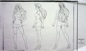 The Incredible Hulk 1996 TV Series HULK Production COPY MODEL SHEET Marvel - Picture 1 of 2