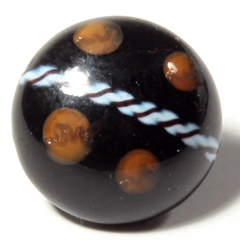 Antique Czech brown satin floral aventurine rosette shank glass button 14mm Cover
