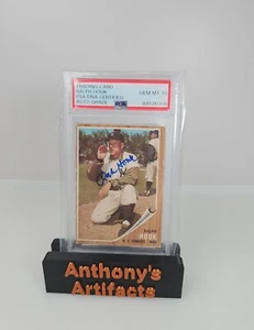 1962 Topps #88 Ralph Houk New York Yankees PSA 10 Gem DNA Certified Autograph - Picture 1 of 5
