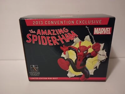 SDCC 2013 SPIDER-HAM mini-busto GGANTE SUAVE estatua San Diego Comic Con 105/500 Foto 1 de 4