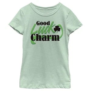 Girl's Lost Gods St. Patrick's Day Good Luck Charm T-Shirt - Picture 1 of 12