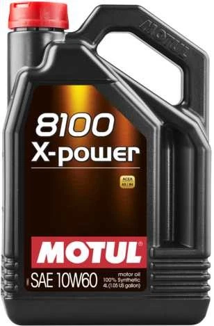 Huile 8100 X-POWER 10W60 5L MOTUL (bidon) - Photo 1/1