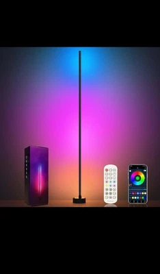 Lámpara de pie inteligente RGB Miortior RGBICW - App + control remoto, 16M colores, sincronización de música Foto 1 de 4