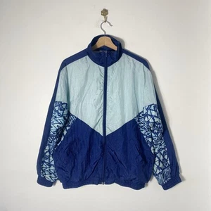 Women's Vintage 80s Retro Rodeo C&A Shiny Softshell Tracksuit Jacket M UK10-12 - Picture 1 of 8