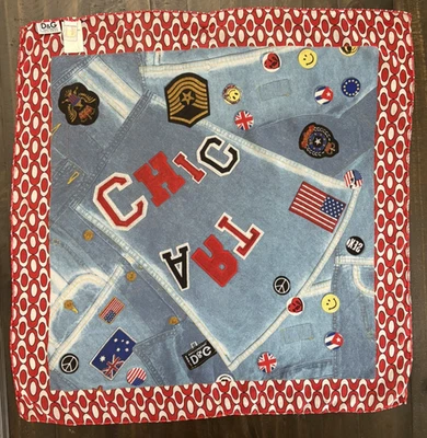 Dolce and Gabbana Foulards 25 x 25 Art Chic Scarf - Image 1 of 4