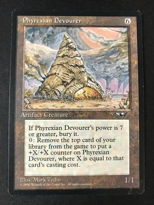 MTG Alliances Phyrexian Devourer RESERVED LIST Artifact HP (Corner Stain) - Image 1 of 2
