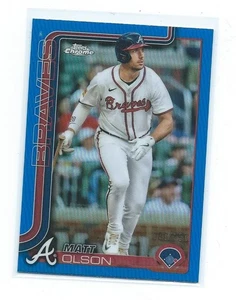 Topps 2025 cromo mate Olson refractor azul/150-Atlanta Braves - Imagen 1 de 1