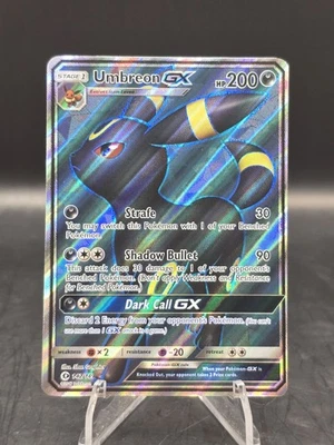 Pokemon TCG Umbreon GX 142/149 Sun & Moon Base Set Full Art NM - Image 1 of 4