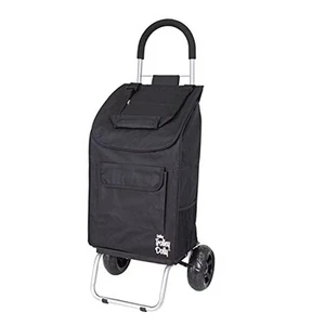 Trolley Dolly Foldable Shopping cart for Groceries with Wheels and Black Cart - Picture 1 of 7
