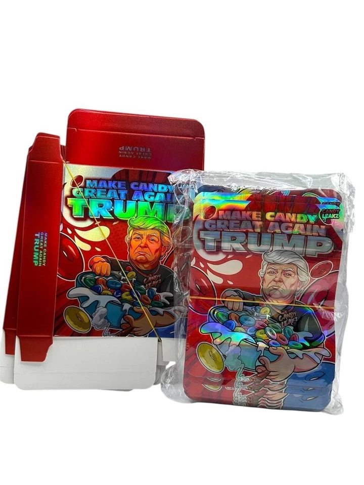 Trump Cereal Mylar Bolsas + Cajas 3.5g – Juego 50/50 (100 piezas) Diseño Exótico Resellable Foto 1 de 1