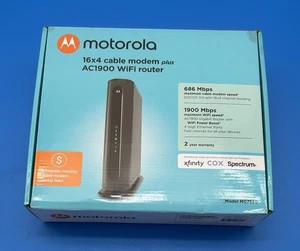MOTOROLA MG7550-30 AC1900 WIFI ROUTER 16X4 CABLE MODEM PLUS ROUTER - Picture 1 of 3