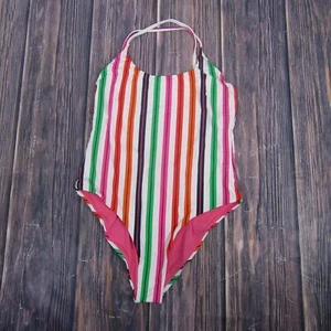 Marine Layer NEW NWT Womens Large Striped Tahiti Cross Back One Piece Swim Suit - Picture 1 of 4