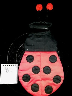 MALE LOVEBUG OR LADYBUG DOG COSTUME, QUALITY USA MADE, halloween dog costume - Image 1 of 4