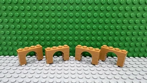 Lego 4 Turrón Medio 1x4x2 Arco Castillo Bloque de Ladrillos NUEVO - Imagen 1 de 1
