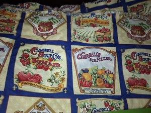 Vtg 2001 Campbell Soup Kids Concord Fabric Quilt Cotton - Picture 1 of 3