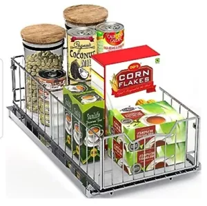 SimpleHouseware Pull Out Cabinet Sliding Basket - Picture 1 of 8