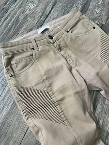 Balmain Paris Brown Khaki Men’s Jeans Pants 31 - Picture 1 of 6