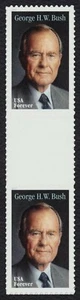 #5393 George H.W. Bush, Horizontal Gutter Pair [2], Mint **ANY 5=FREE SHIPPING** - Picture 1 of 1