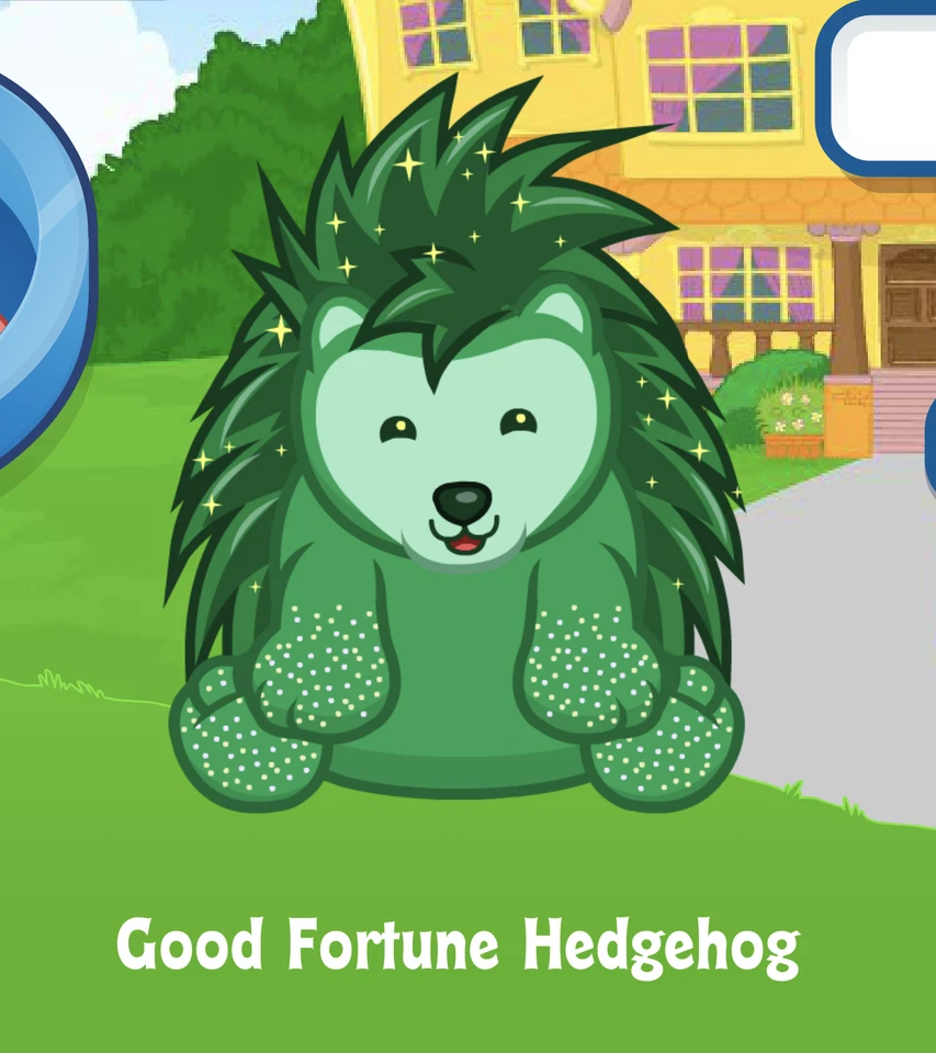 Webkinz Good Fortune Hedgehog Virtual Adoption Code Only Messaged Code Hedgehog! - Image 1 of 1