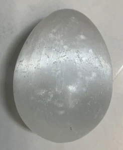 Selenite Egg 2.5" Tall RecycledFashionShopCom - Picture 1 of 9