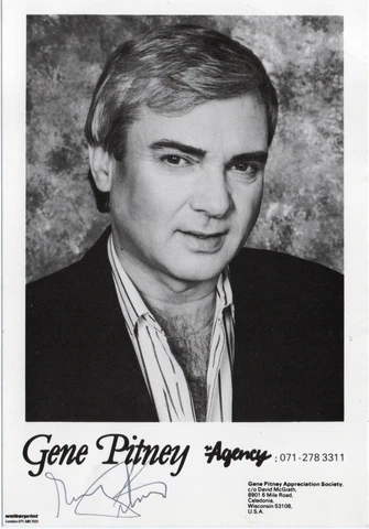 GENE PITNEY - Signed 6x4 Promotional Photograph - MUSIC Cover