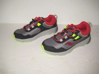 Saucony size 1.5 m wnd shld 3.0 grey red SK267278 sneakers shoes Drawstring -NEW - Image 1 of 4