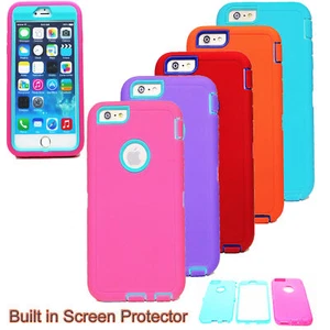 Shockproof Protective Hybrid Hard Case Cover For Apple iPhone 6 6S 4.7/5.5" Plus - Picture 1 of 12