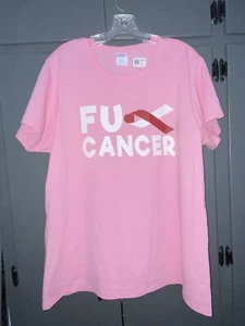 Cancer Head And Neck Cancer T-Shirt NWT XXLarge FU Burgundy Ribbon Cancer NEW - Picture 1 of 5