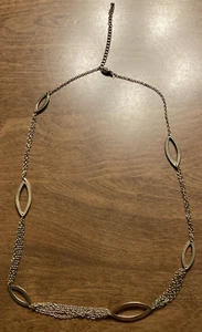Vintage Goldtone Metal Chain Link Necklace Fashion Jewelry C21b - Picture 1 of 8