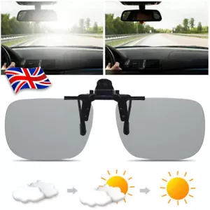 Polarised Clip On Sunglasses Flip Up UV400 Sports Fishing Cycling Outdoor Large - Picture 1 of 10
