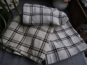 3 teilige rustikale Übergardien  mit Kräuselband und Röllchen - Bild 1 von 4