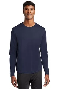 Sport-Tek ST340LS Men's Posicharge Racermesh Long Sleeve Tee Top T-Shirt - Picture 1 of 13