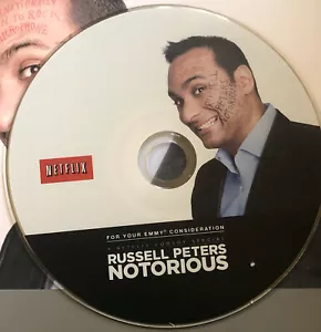 RUSSELL PETERS NOTORIOUS EMMY FYC DVD STAND-UP COMEDY SPECIAL NETFLIX RARE PROMO - Foto 1 di 3