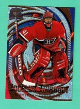 (1) JOCELYN THIBAULT  1997-98 REVOLUTION # 74 CANADIENS GOALIE CARD  (H4880)
